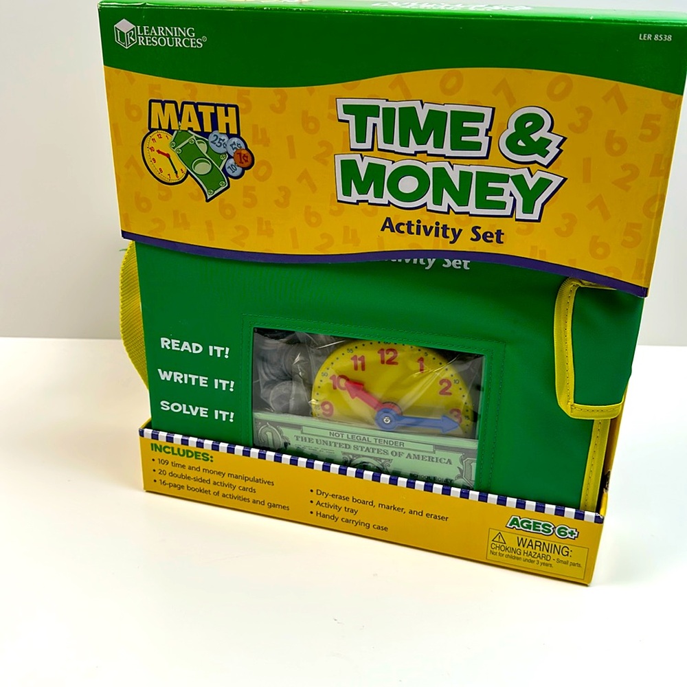 Learning Resources Time & Money Activity Set